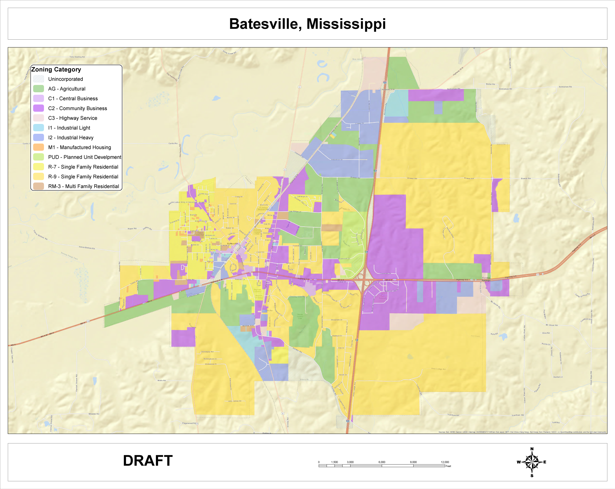 Batesville-Zone-Map